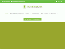 Tablet Screenshot of greenacupuncture.net